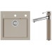 ALVEUS Set FORMIC 20 dřez 520x510 mm + baterie ZINA, Pebble 02