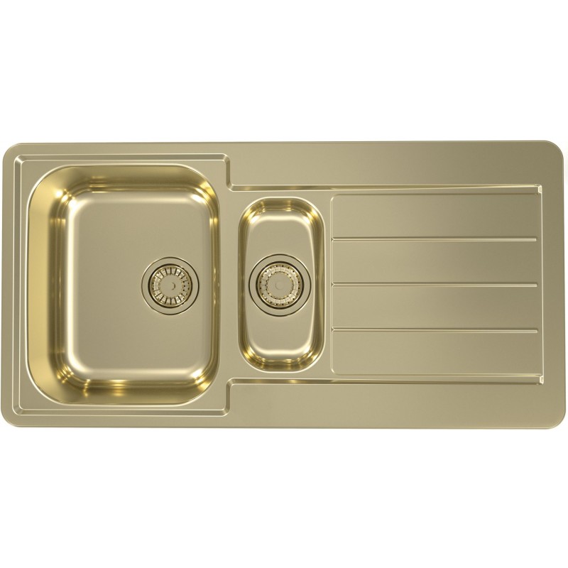 ALVEUS LINE 10 Monarch kuchyňský dřez, 980 x 500 mm, gold 1078566 ALVEUS LINE 10 Monarch kuchyňský dřez, 980 x 500 mm, gold 1078566