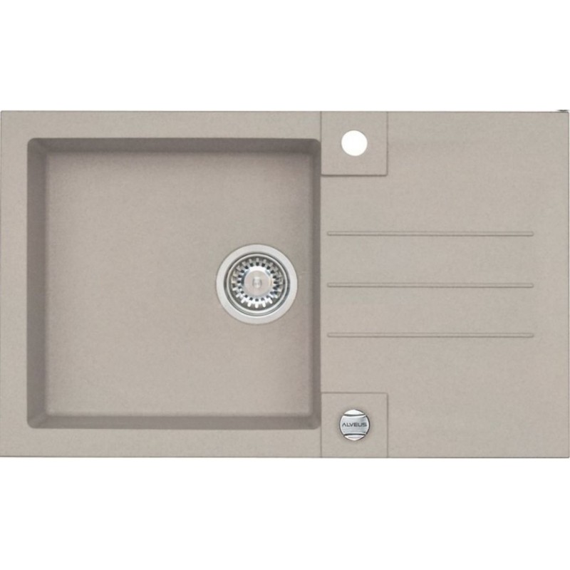 ALVEUS ROCK 130 kuchyňský dřez, 780x480 mm, granital plus Pebble 02 ALVEUS ROCK 130 kuchyňský dřez, 780x480 mm, granital plus Pebble 02