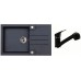 ALVEUS set dřez Rock 130 black + baterie Bora Bora black