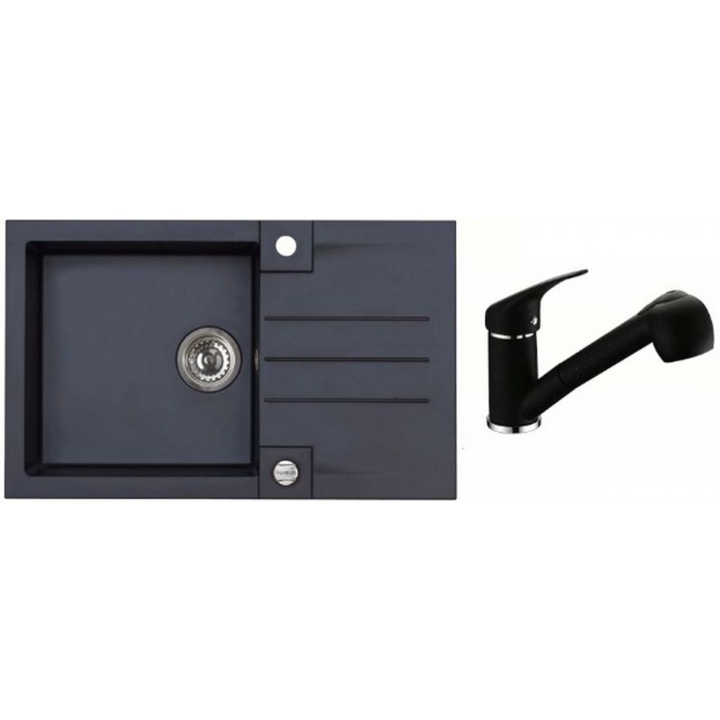 ALVEUS set dřez Rock 130 black + baterie Bora Bora black ALVEUS set dřez Rock 130 black + baterie Bora Bora black