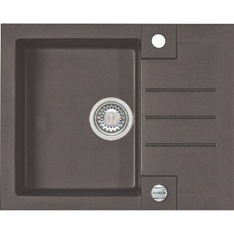 ALVEUS ROCK 30 kuchyňský dřez, 595x475 mm, granital plus Chocolate 03
