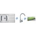 ALVEUS set dřez Zoom 20 satin + baterie Tessa + sada nožů