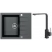 ALVEUS Set CADIT 10 dřez 590x500 mm + baterie AFRA, černá