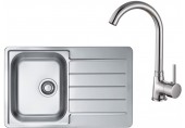 ALVEUS Set LINE 80 dřez nerezový 790x500 mm + baterie KARINA chrom