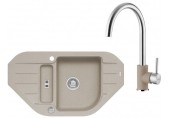 ALVEUS Set NIAGARA 60 dřez 900x500 mm + baterie ELZA, pebble