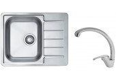 ALVEUS Set LINE 110 dřez nerezový 615x500 mm + baterie GRANDIA chrom