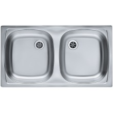 ALVEUS BASIC 160 kuchyňský dřez nerez, 780 x 435 mm, satin 1039144