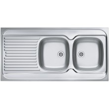 ALVEUS CLASSIC 100 celoplošný dřez nerez, 1200 x 600 mm, pravý 1009085