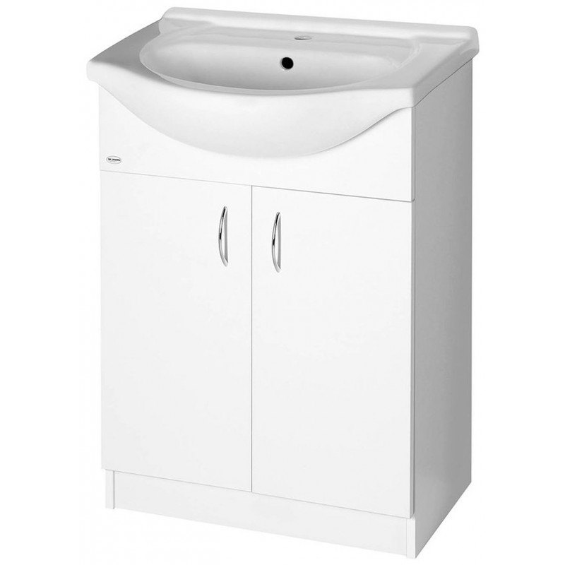 AQUALINE SIMPLEX ECO 60 umyvadlová skříňka včetně umyvadla 58,5x83,5x30,7cm SIME600