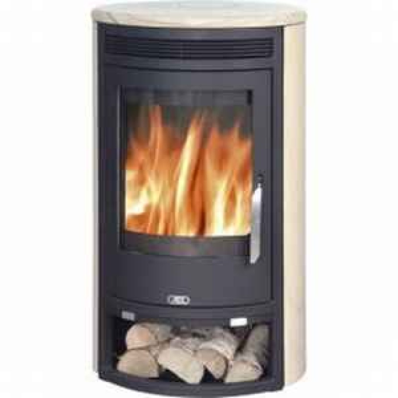 ABX Arktis 4655-4-II, krbová kamna, černý plech- cream