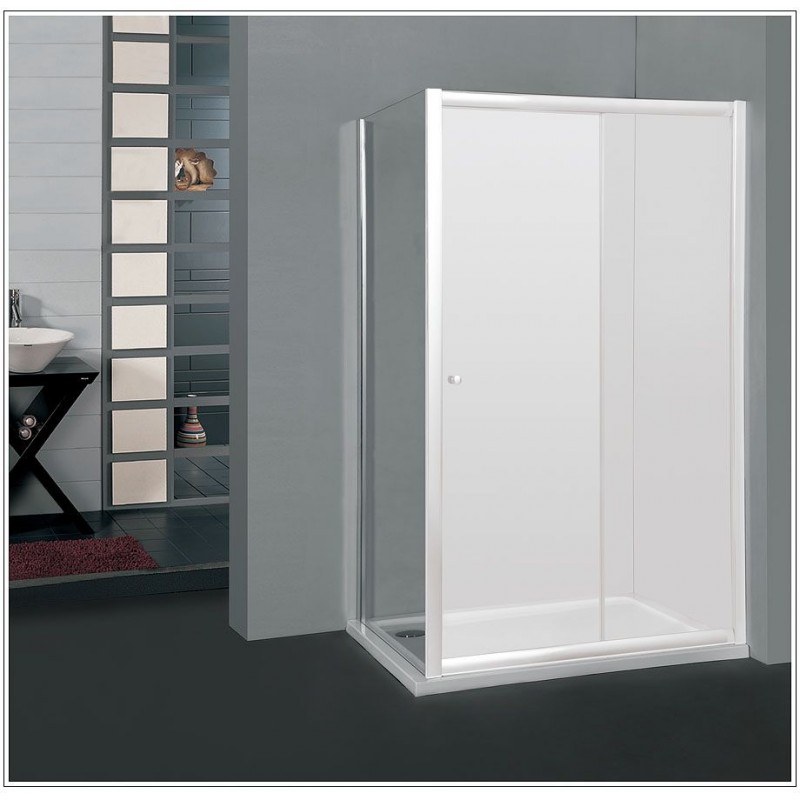 ARTTEC P-10 chrome clear Pevná stěna ke koutu Klasik a Briliant PAN00740