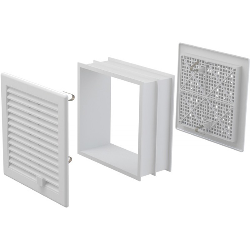 ALCAPLAST Větrací mřížka 200x200 uzavíratelná, vitrablok AVM200UZVB