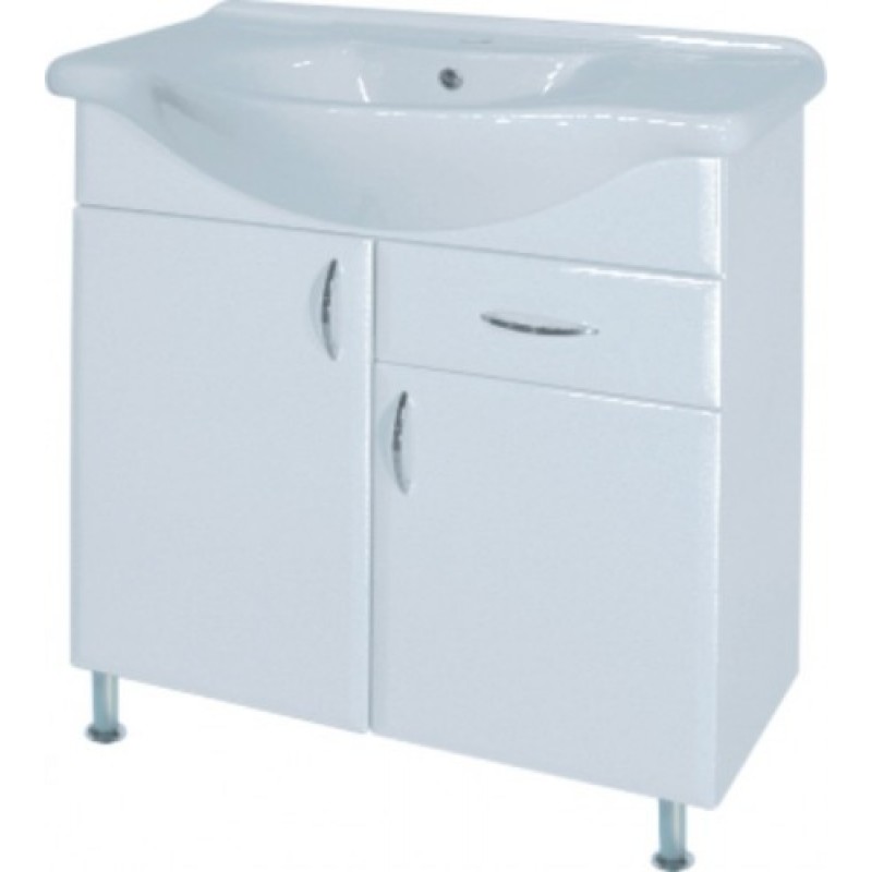 INTEDOOR AZZURRA spodní koupelnová skříňka na dvou nožičkách s keramickým umyvadlem AZ85N/63