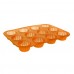 BANQUET Silikonová forma 12ks košíčky malé 32x24x3,4 cm Culinaria orange 3120125O