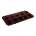 BANQUET Silikonové formičky na čokoládu zvířátka 2 20,3x10,6x1,5cm Culinaria brown 3120210BR
