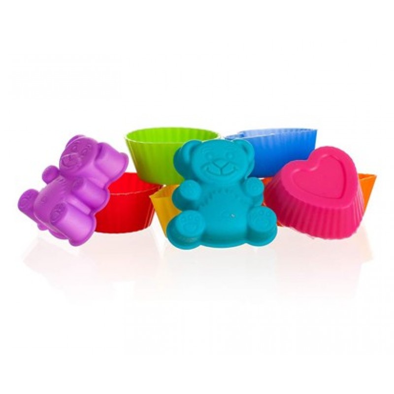 BANQUET Silikonové formičky 8 ks v sadě, 3,3 cm, váha 27,1 gr CULINARIA MIX 3122130MIX BANQUET Silikonové formičky 8 ks v sadě, 3,3 cm, váha 27,1 gr CULINARIA MIX 3122130MIX