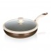 BANQUET CONTRA Pánev WOK s nepřilnavým povrchem 28 x 8 cm, se skleněnou poklicí, indukce