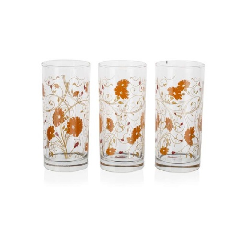 VETRO-PLUS ISTAMBUL Sada sklenic 290 ml, 3 ks, oranžová serenáda 33424025196