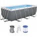 BESTWAY Power Steel Bazénový set 412 x 201 x 122 cm, kartušová filtrace 56456