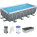 BESTWAY Power Steel Bazénový set 488 x 244 x 122 cm, kartušová filtrace 56670
