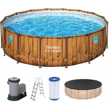 BESTWAY Power Steel Swim Vista Bazénový set 488 x 122 cm, kartušová filtrace 56725