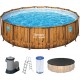 BESTWAY Power Steel Swim Vista Bazénový set 488 x 122 cm, kartušová filtrace 56725