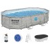 VÝPRODEJ BESTWAY Power Steel Swim Vista Bazénový set 488 x 305 x 107 cm, písková filtrace 56946 POŠKOZENÝ OBAL!!