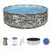 BESTWAY Power Steel Bazénový set 427 x 122 cm, kartušová filtrace 56993