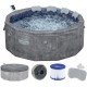 BESTWAY Lay-Z-Spa Carrara ThermaCore Smart AirJet Vířivka, 170 x 65 cm, 6 osob 6001V