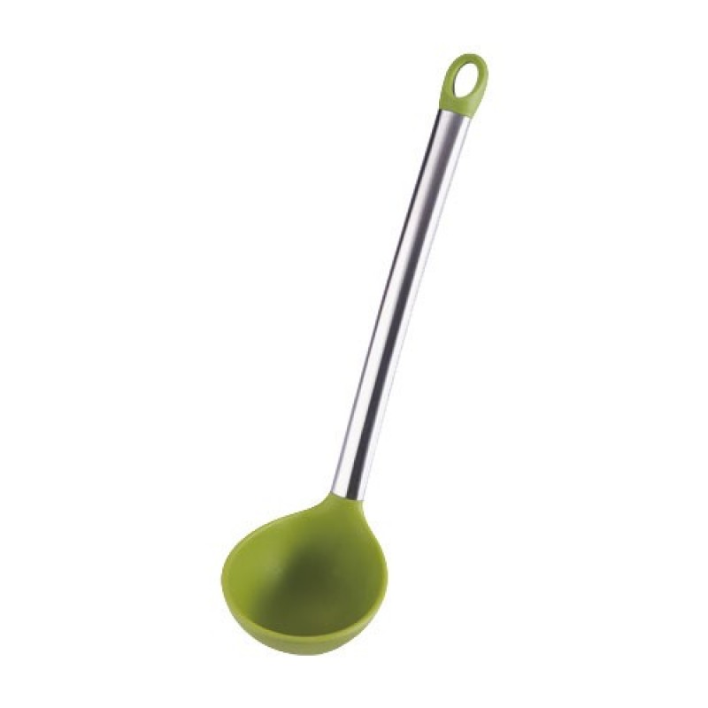 BERGNER Naběračka silikonová 31cm FLEXIKITCHEN, barva zelená BG-3361zele BERGNER Naběračka silikonová 31cm FLEXIKITCHEN, barva zelená BG-3361zele