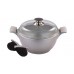 BERGNER Hrnec s nepřilnavým povrchem 20 x 10 cm, 2,4 L, SILVER EDGE BG-6701