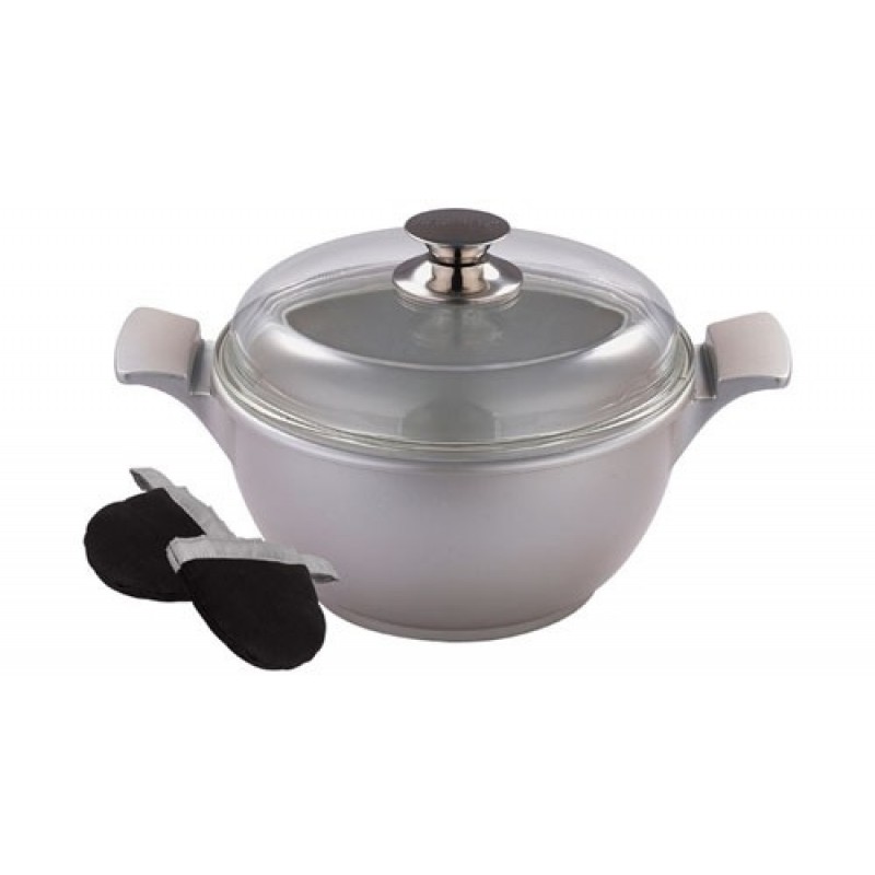 BERGNER Hrnec s nepřilnavým povrchem 20 x 10 cm, 2,4 L, SILVER EDGE BG-6701 BERGNER Hrnec s nepřilnavým povrchem 20 x 10 cm, 2,4 L, SILVER EDGE BG-6701
