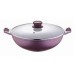 BERGNER Pánev keramická WOK s poklicí 30 cm VIOFLAM BG-6753