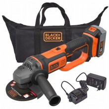 Black & Decker BCG720M1 Úhlová bruska 125mm (18V/1x4,0Ah) Taška