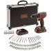 Black & Decker BDCDC18BAFC Aku vrtačka (30Nm/18V/2x1,5Ah) s příslušenstvím
