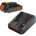 Black & Decker BDC2A20 Sada akumulátor Li-Ion (18V/1x2,0Ah) + nabíječka 2A