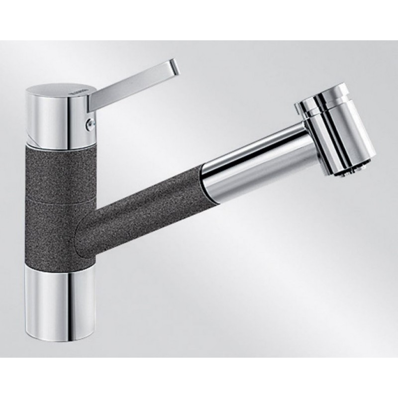 BLANCO Tivo - S dřezová baterie Silgranit, beztlaková, antracit/chrom 518425