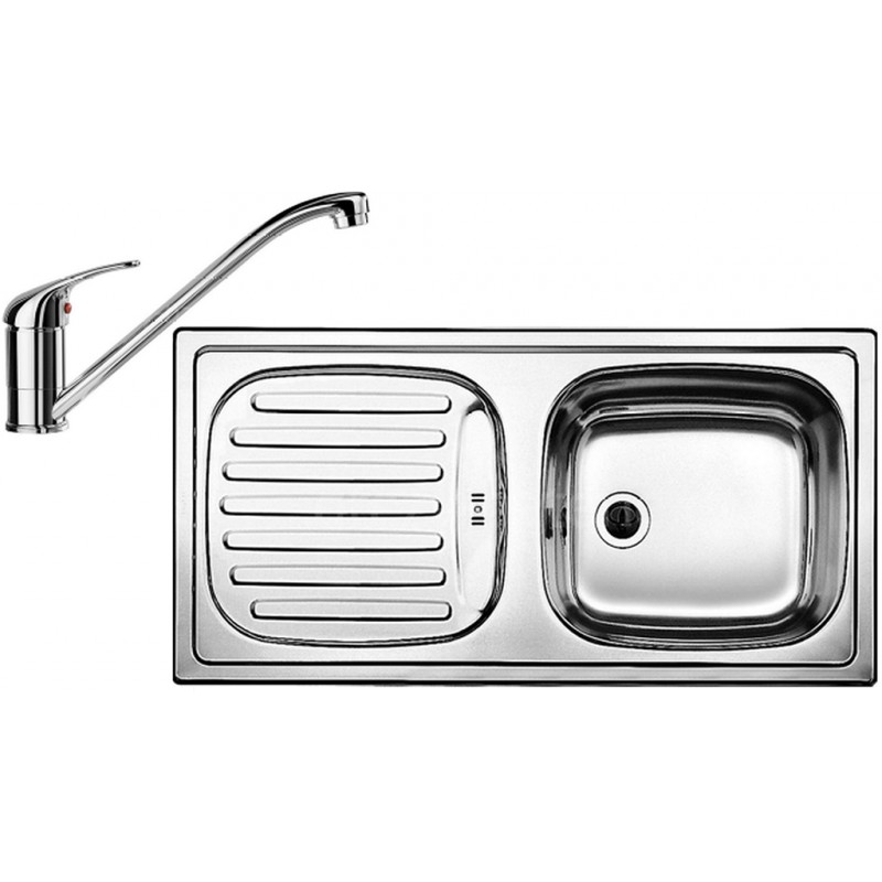 BLANCO set FLEX přírodní nerez 860 x 435 mm + DARAS baterie chrom BLANCO set FLEX přírodní nerez 860 x 435 mm + DARAS baterie chrom