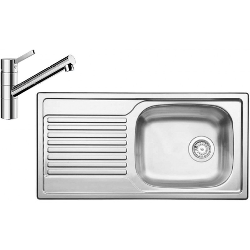 BLANCO set MAGNAT přírodní nerez 860 x 435 mm 511916 + TIVO baterie chrom 517599 BLANCO set MAGNAT přírodní nerez 860 x 435 mm 511916 + TIVO baterie chrom 517599