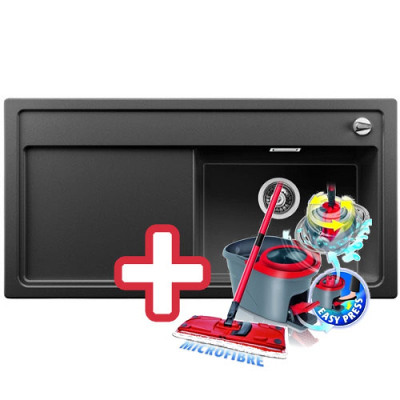 BLANCO Zenar XL 6 S Silgranit dřez antracit, vanička vpravo 516026 + ZDARMA VILEDA MOP Easy Wring