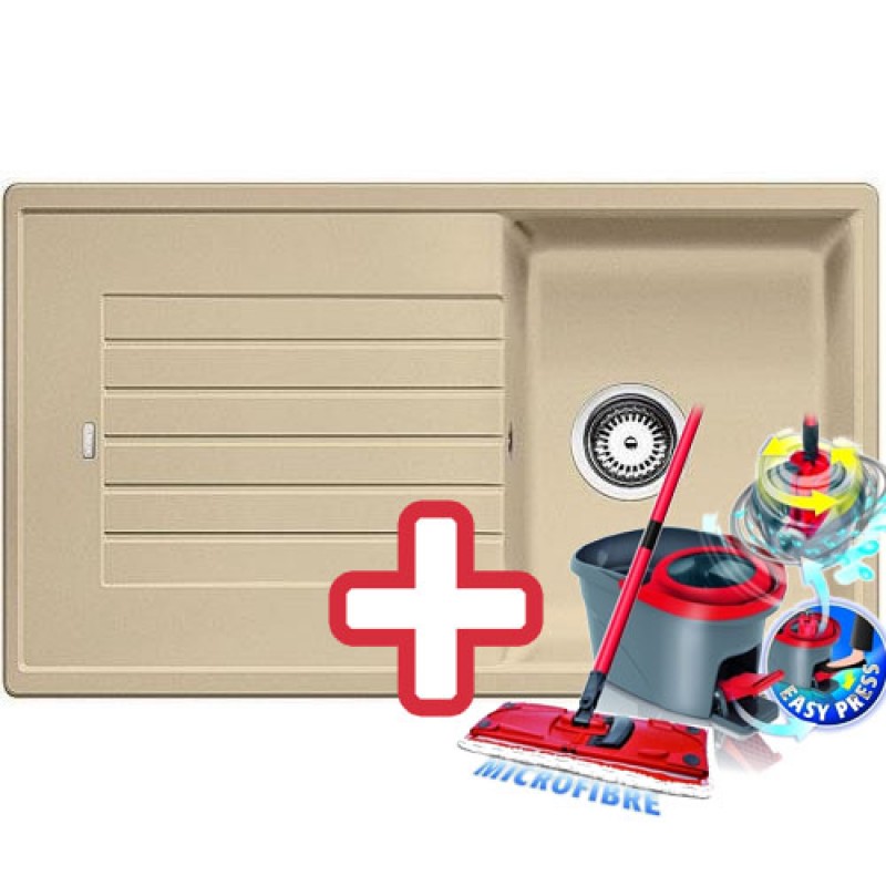 BLANCO Zia 45 SL dřez Silgranit béžová champagne 516742 + ZDARMA VILEDA MOP Easy Wring BLANCO Zia 45 SL dřez Silgranit béžová champagne 516742 + ZDARMA VILEDA MOP Easy Wring
