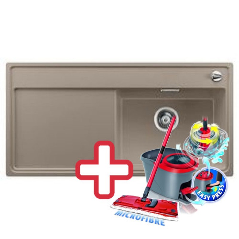 BLANCO Zenar XL 6 S dřez Silgranit tartufo,vanička vpravo 517406 + ZDARMA VILEDA MOP Easy Wring