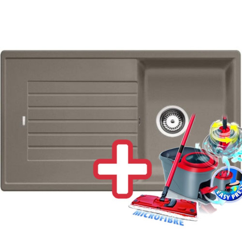 BLANCO Zia 45 SL dřez Silgranit tartufo 517414 + ZDARMA VILEDA MOP Easy Wring BLANCO Zia 45 SL dřez Silgranit tartufo 517414 + ZDARMA VILEDA MOP Easy Wring