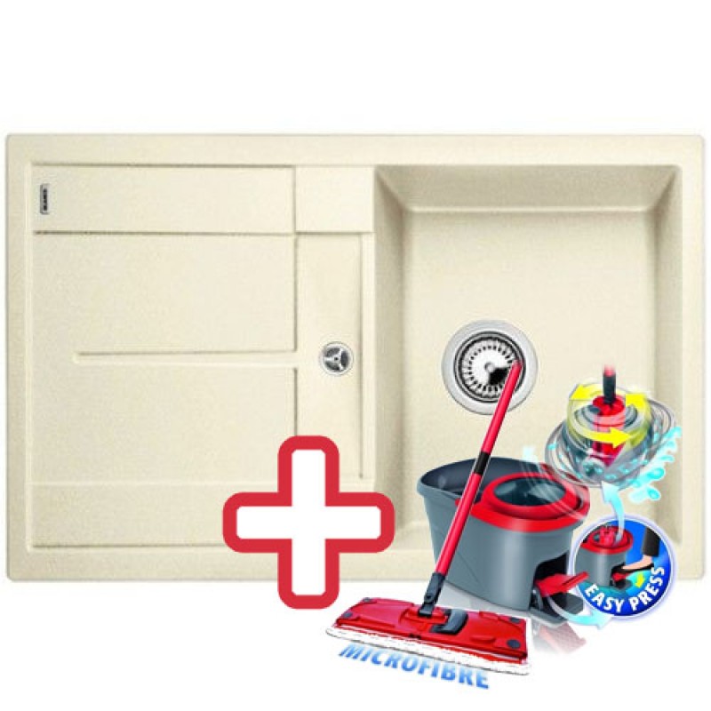 BLANCO Metra 45 S Compact dřez Silgranit jasmín 519566 + ZDARMA VILEDA MOP Easy Wring