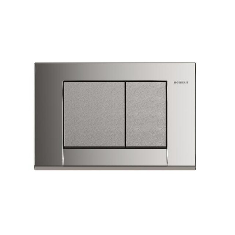 GEBERIT BOLERO - ovládací tlačítko plast, Pochromovaná lesklá / pochromovaná lesklá - struktra 115.777.KB.1 GEBERIT BOLERO - ovládací tlačítko plast, Pochromovaná lesklá / pochromovaná lesklá - struktra 115.777.KB.1