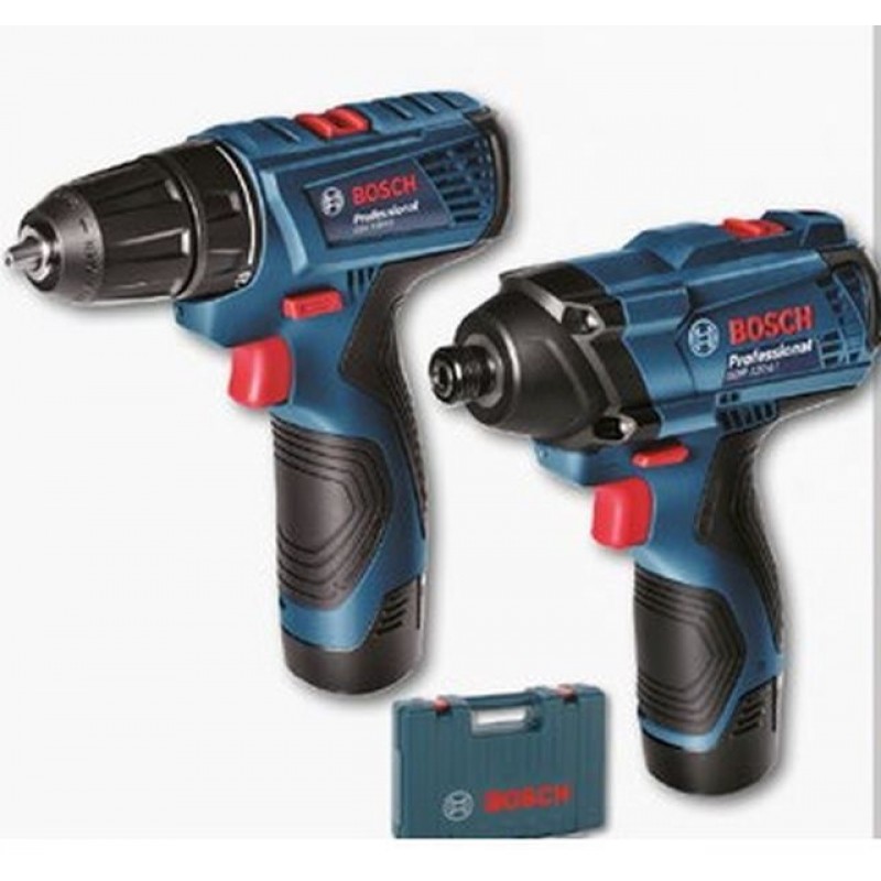 BOSCH GSR 120-LI +GDR 120-LI vrtací šroubovák + rázový utahovák 0.601.9F0.002 BOSCH GSR 120-LI +GDR 120-LI vrtací šroubovák + rázový utahovák 0.601.9F0.002