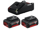 BOSCH Startovací sada 2× GBA 18V 4.0Ah + GAL 18V-40 1600A019S0