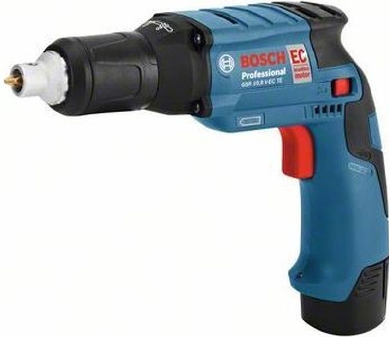 BOSCH GSR 12 V-EC TE Professional Aku sádrokart. šroubovák, 2x2,0 Ah, 06019E4000