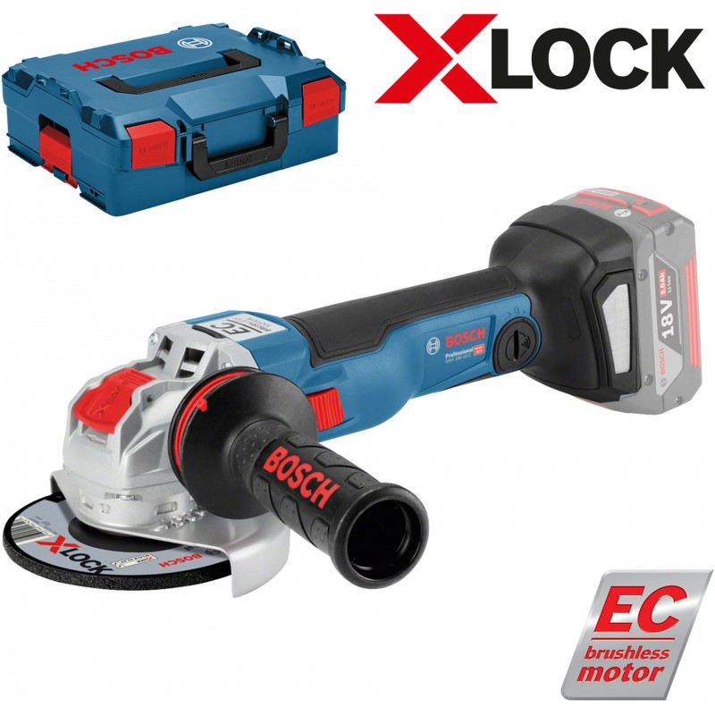 BOSCH GWX 18V-10 C Professional Aku úhlová bruska s X-LOCK, 125 mm, bez aku 06017B0200 BOSCH GWX 18V-10 C Professional Aku úhlová bruska s X-LOCK, 125 mm, bez aku 06017B0200